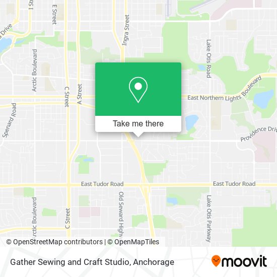 Gather Sewing and Craft Studio map