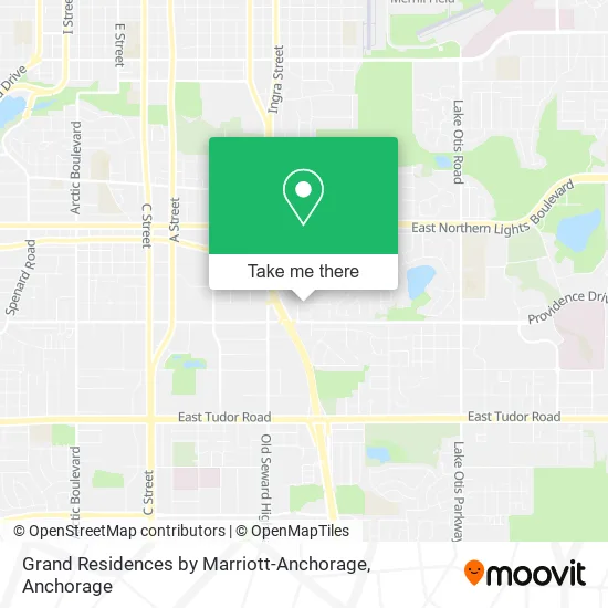 Mapa de Grand Residences by Marriott-Anchorage
