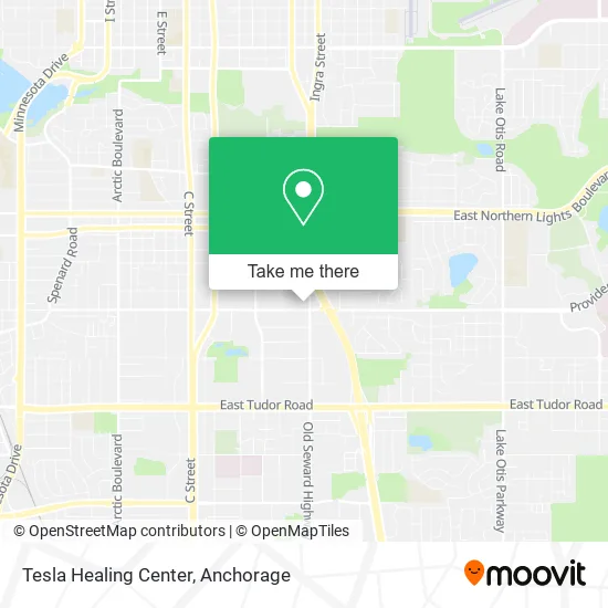 Mapa de Tesla Healing Center