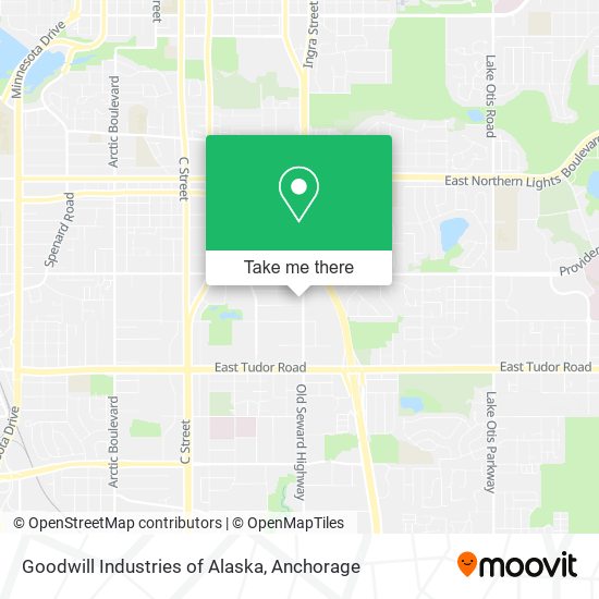 Goodwill Industries of Alaska map