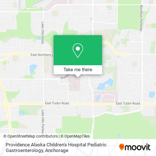 Providence Alaska Children's Hospital Pediatric Gastroenterology map