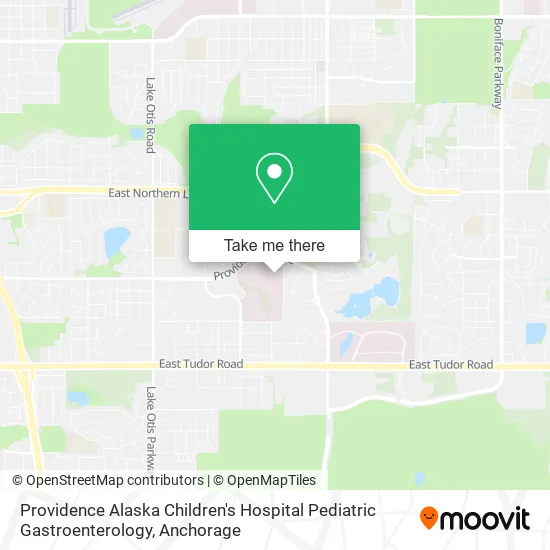 Mapa de Providence Alaska Children's Hospital Pediatric Gastroenterology