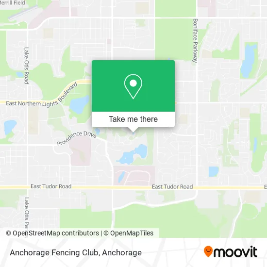 Mapa de Anchorage Fencing Club