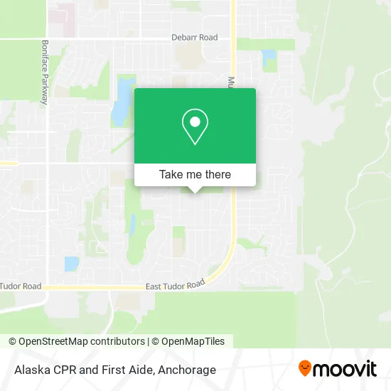 Alaska CPR and First Aide map