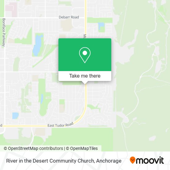 River in the Desert Community Church map