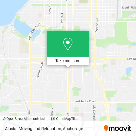 Alaska Moving and Relocation map