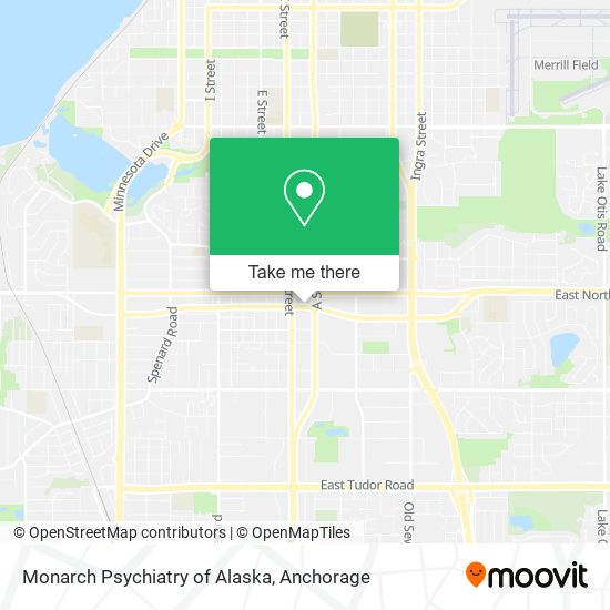 Monarch Psychiatry of Alaska map
