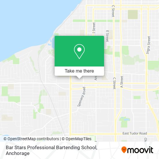 Bar Stars Professional Bartending School map