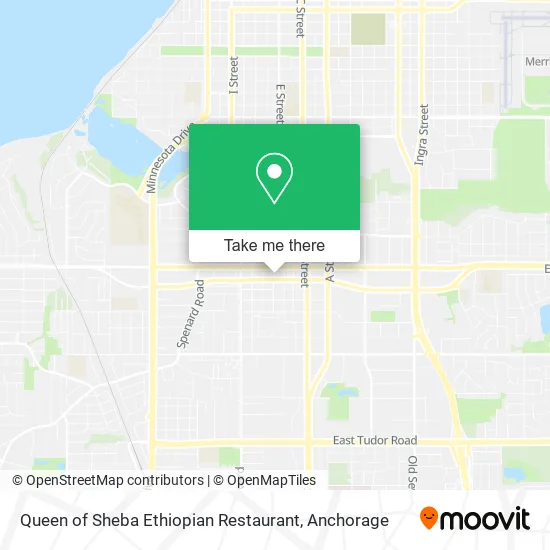Mapa de Queen of Sheba Ethiopian Restaurant