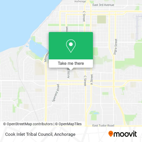 Mapa de Cook Inlet Tribal Council