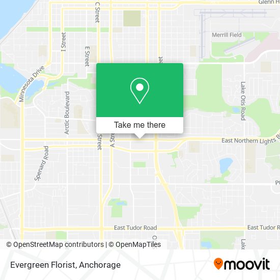 Evergreen Florist map