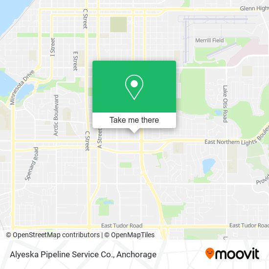 Mapa de Alyeska Pipeline Service Co.