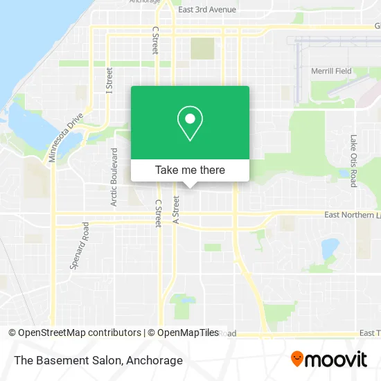 The Basement Salon map