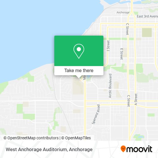 Mapa de West Anchorage Auditorium