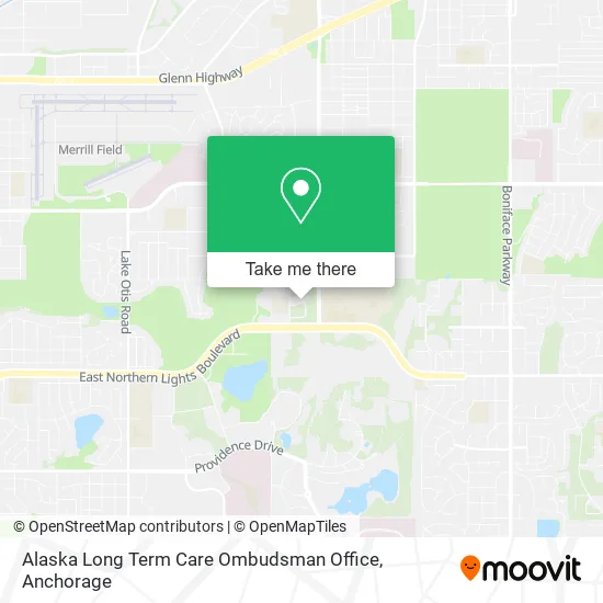 Alaska Long Term Care Ombudsman Office map
