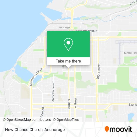 New Chance Church map