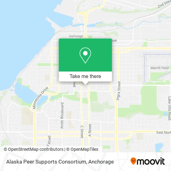 Alaska Peer Supports Consortium map