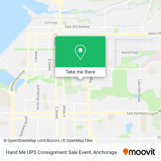 Mapa de Hand Me UPS Consignment Sale Event