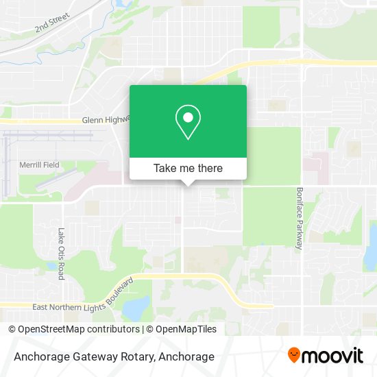 Anchorage Gateway Rotary map