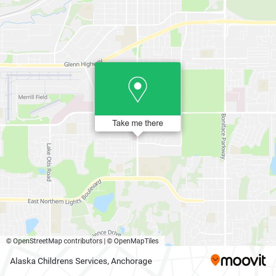 Alaska Childrens Services map