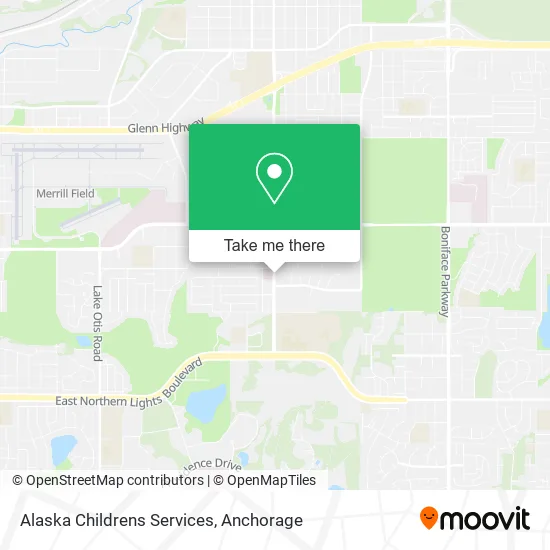 Mapa de Alaska Childrens Services