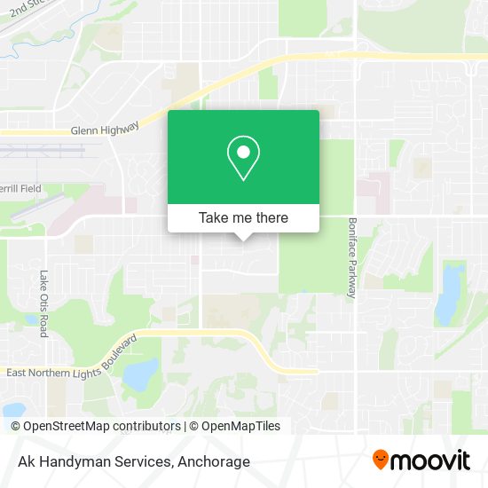 Ak Handyman Services map