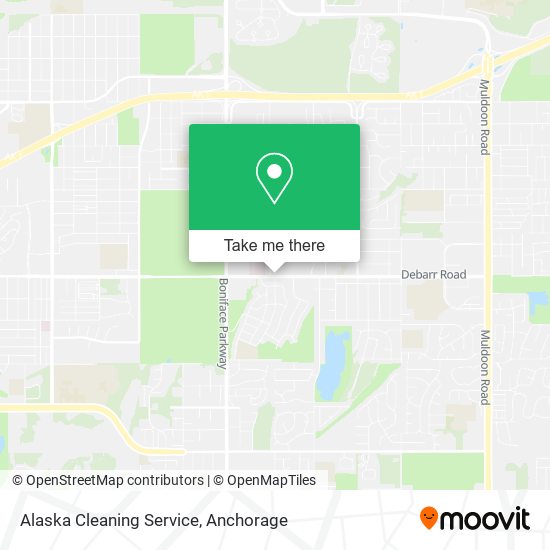 Alaska Cleaning Service map