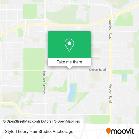 Mapa de Style Theory Hair Studio