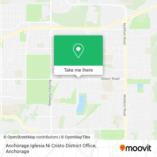 Mapa de Anchorage Iglesia Ni Cristo District Office
