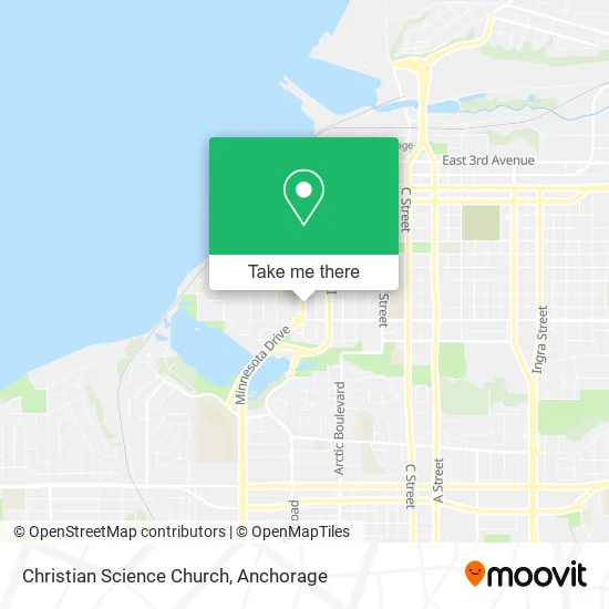 Christian Science Church map