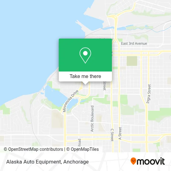 Alaska Auto Equipment map