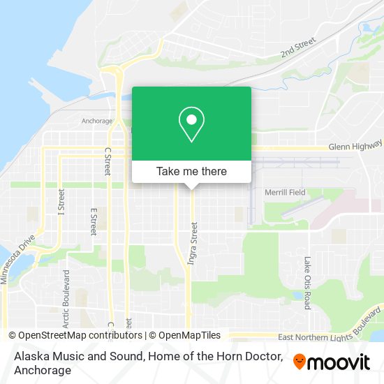 Mapa de Alaska Music and Sound, Home of the Horn Doctor