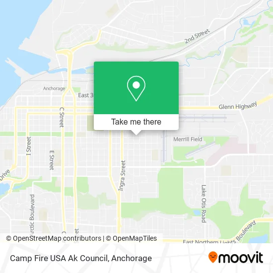 Camp Fire USA Ak Council map