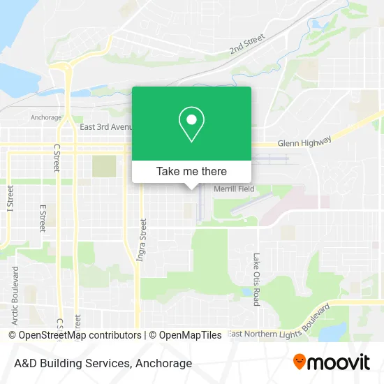 A&D Building Services map