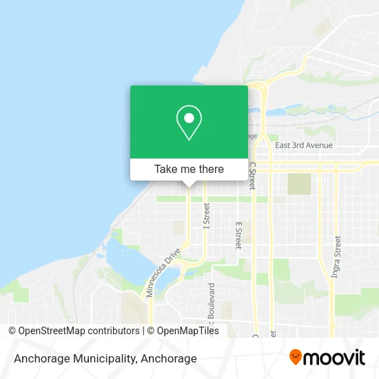 Mapa de Anchorage Municipality