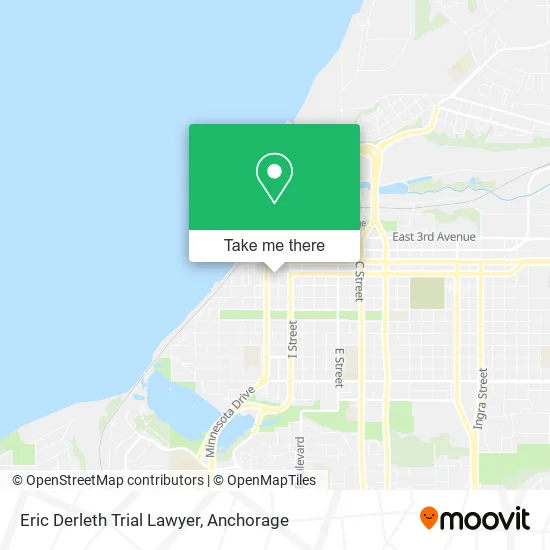 Mapa de Eric Derleth Trial Lawyer