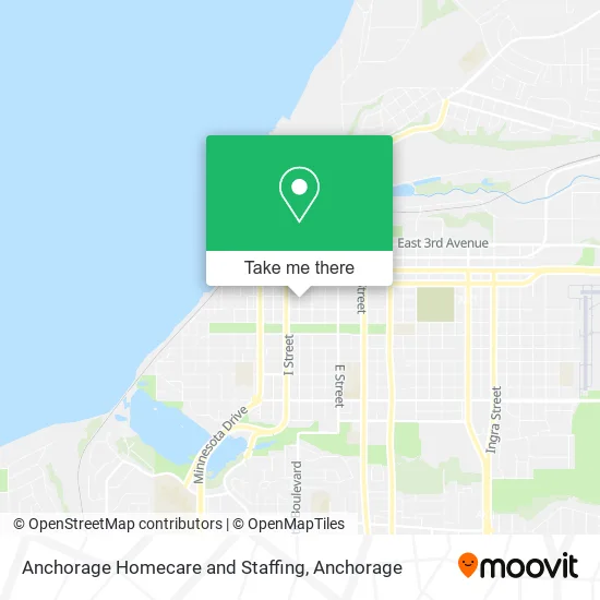 Anchorage Homecare and Staffing map