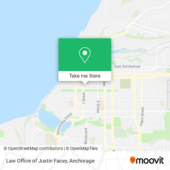 Mapa de Law Office of Justin Facey