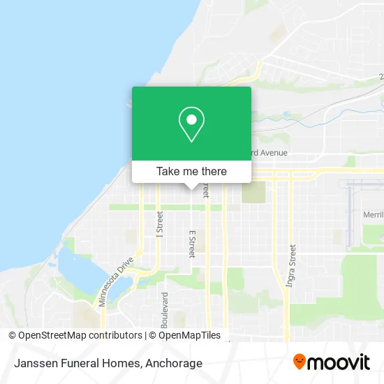 Janssen Funeral Homes map