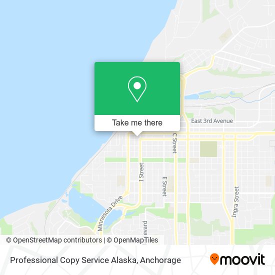 Professional Copy Service Alaska map