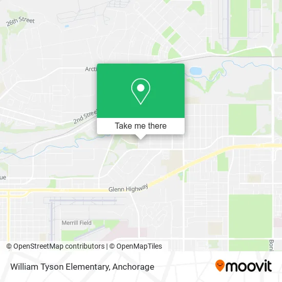 William Tyson Elementary map