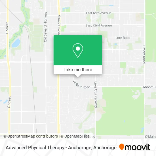 Mapa de Advanced Physical Therapy - Anchorage