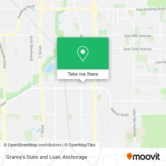 Granny's Guns and Loan map