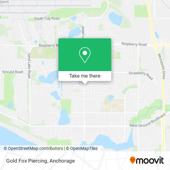 Gold Fox Piercing map