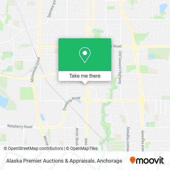 Mapa de Alaska Premier Auctions & Appraisals