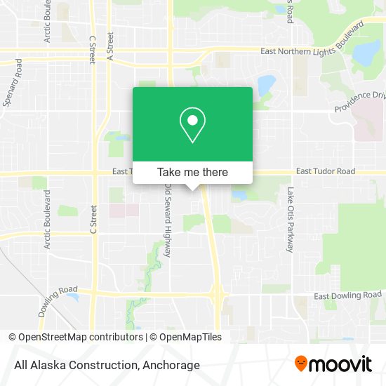 All Alaska Construction map