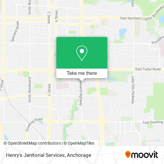 Henry's Janitorial Services map