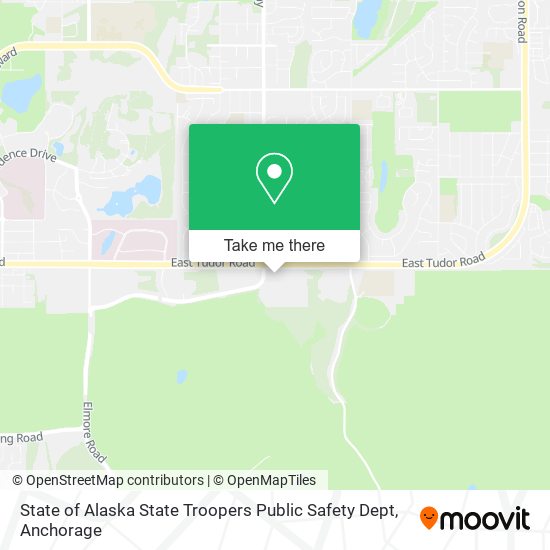 State of Alaska State Troopers Public Safety Dept map