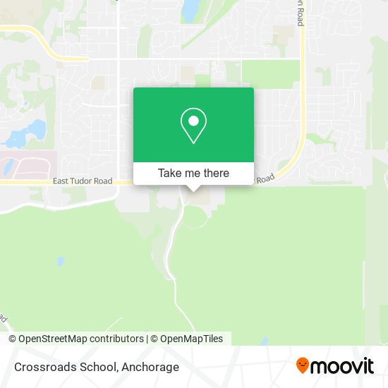 Crossroads School map