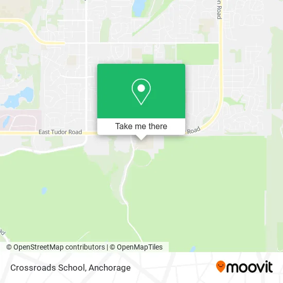 Crossroads School map
